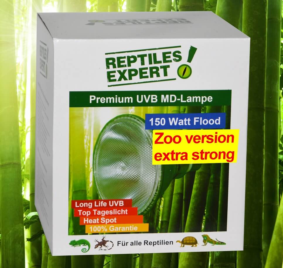 Lampe UV de 150 watts ZOO terrarium. Spot UVB reptile. Eclairage UV à petit prix