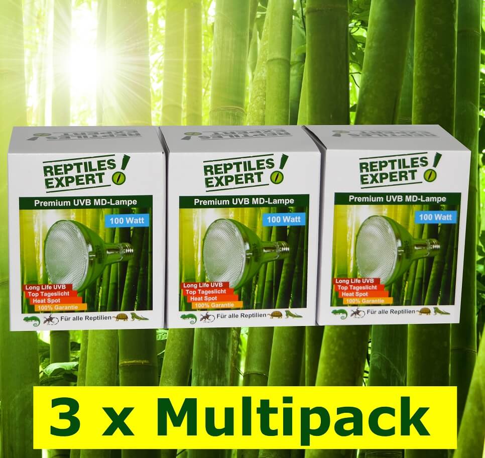 100 Watt UV Lampe für Terrarium. Reptilien UVB Strahler. UV Beleuchtung günstig