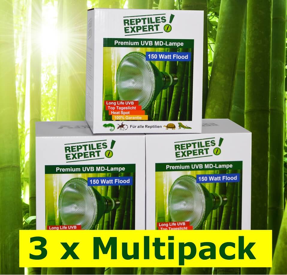 150 Watt UV Lampe für Terrarium. Reptilien UVB Strahler. UV Beleuchtung günstig