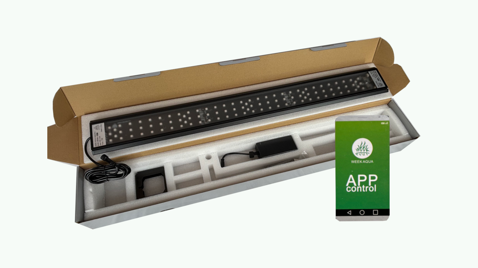 NEU! LED BAR Terrarium Aquarium Beleuchtung 900mm 54 Watt APP Control

LED-Leuchtbalken für Terrarien und Aquarien – Die perfekte LED Beleuchtung
900mm 54 Watt LED-Bar mit WEEK AQUA App (Apple & Android)