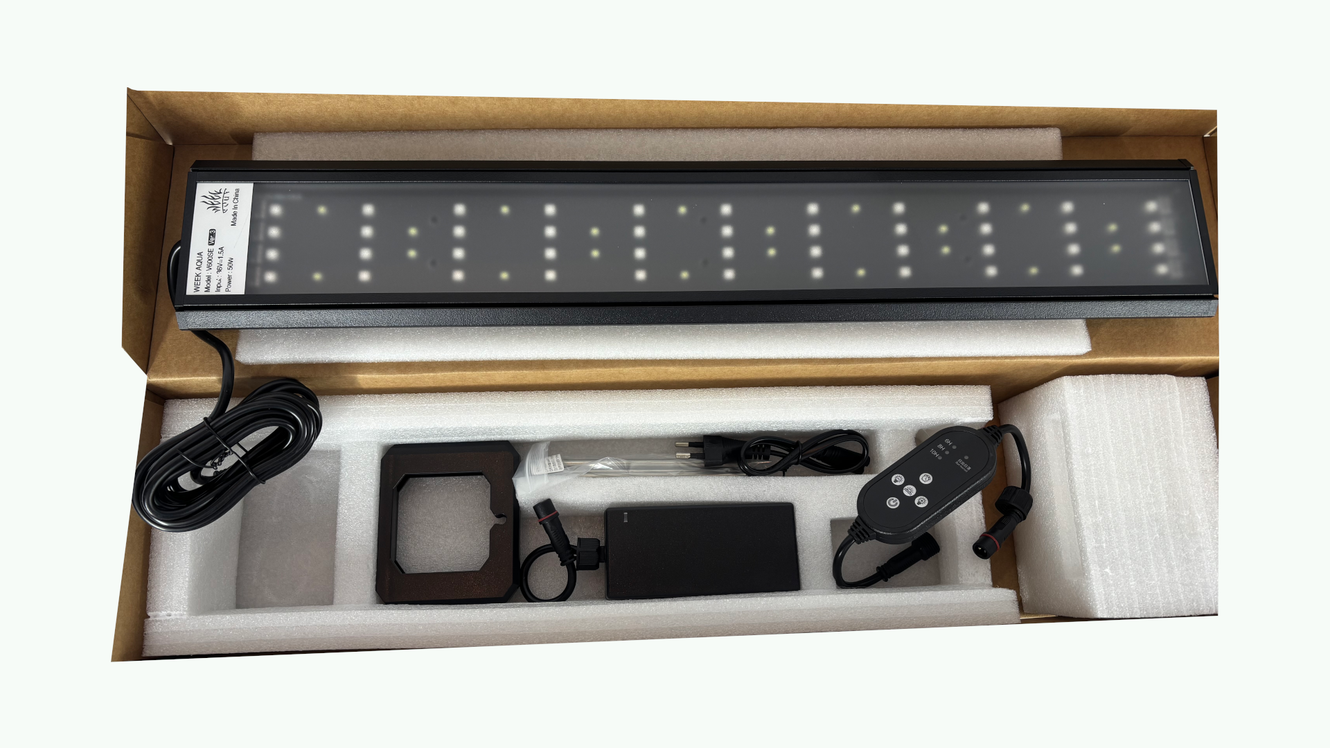 LED-Leuchtbalken für Terrarien und Aquarien – hochwertige LED Beleuchtung 600mm 36 Watt LED-Bar mit Dimmfunktion und Timer